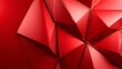 © MKS - A red geometric paper texture featuring sharp folds and shadows forms a dynamic and intense abstract background design