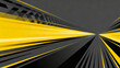 © Vladimir - Vector Illustration of dark gray and yellow speed light