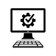 © Myvector - Checking computer performance icon
