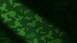 © changshan - tenet. Green camouflage texture emerging from shadows, abstract military aesthetic with subtle gradient tones, minimalist composition. real-estate listings.