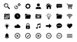 © triyanto - Modern icon set featuring essential symbols for digital interfaces, apps, and websites offering clean, versatile design elements for any project
