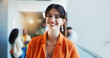 © DavidsPrime/peopleimages.com - Portrait, student or woman in college with smile for fashion degree, academic growth or creativity. Happy, person or scholar in university with pride for design course, curriculum or higher education