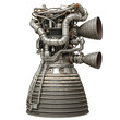 © Muhammad - Detailed view of a complex rocket engine with pipes and nozzles against