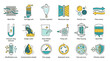 © Irfan - Explore essential water filtration system icons, perfect for illustrating purification processes, industrial water treatment, and environmental safety initiatives in your designs