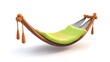 © Prasong Takham - Colorful Hammock Suspended in Tranquil Outdoor Setting for Relaxation and Comfort