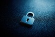 © Ocit - Metallic Padlock Illuminated On Textured Dark Surface Emphasizing Security And Protection Concept
