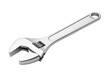 © Hanipah - Gleaming, highly polished adjustable wrench, isolated on a pristine white background. Essential hand tool with a clean, minimalist design for precision mechanical work
