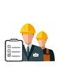 © agung - Construction Workers with Checklist Project Management Illustration