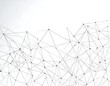 © Kera - Abstract Network Connection Structure on White Background for Technology.