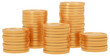 © 四ッ谷 - 3D_積まれたコイン_ゴールド