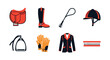 © Cezar_911 - Equestrian essentials: flat style riding gear set for horseback enthusiasts
