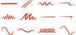 © UMMUL - Collection of hand drawn red underlines and emphasis marks