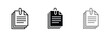 © AIcon Star - document icon set three stacked sheets clipped paperclip ui symbol