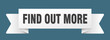 © BHM - find out more ribbon isolated on transparent background. find out more ribbon