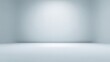 © buraratn - Empty minimalistic room with smooth white walls and floor, ideal for background, display, or product presentation in studio lighting setup concept