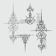 © restu - Gothic Cyber Sigils – Tribal Futuristic Neo-Occult Linework