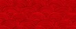 © Snowstudio - Red pattern with wave shapes in traditional style for Chinese New Year