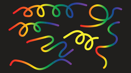  Abstract black irregular shapes pattern isolated on white background