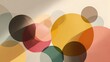 © sungedi - Overlapping circles in warm and muted colors create an abstract background composition