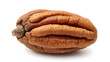 © Sania - highly detailed 3d realistic pecan nut isolated on white background showing natural grooves, rich brown color, crisp texture and professional food photography style