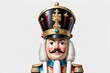 © jejakaryastudio - A colorful, detailed illustration of a toy soldier, nutcracker-style, with a large hat