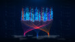 © KanawatTH - Colorful digital data streams flow across a global network with binary code, representing big data, AI, analytics, cloud processing, and futuristic technology systems. 3D rendering