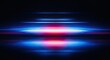 © Mr. Stocker - Dynamic abstract background featuring glowing blue and magenta neon light streaks moving at high speed over a reflective surface, creating a futuristic and energetic visual