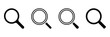 © Oliver Vandenberg - Magnifying glass with handle. Discovery, research, search, analysis concept. Vector icon. Minimal style. Vector illustration. EPS 10