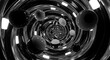 © HANIF22 - A mesmerizing grayscale tunnel with floating spheres, creating a surreal and abstract perspective, evoking a sense of depth and mystery, with light reflecting off the metallic surfaces, enhancing the