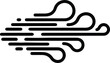 © Thidul Islam - Illustration simple wind blowing flat icon graphic design silhouette vector