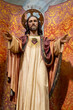 © Joan - Colorful statue (19th century) of Sacred Heart of Jesus Christ.