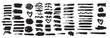 © riops - vector set grunge brush stroke black paint brush grunge