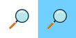 © Virdauso - Illustration of a magnifying glass icon. Zoom icon professionally. Search tool symbol