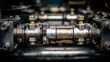 © OngCaLucK - Close-up of shiny mechanical part showcasing detailed metalwork on industrial equipment with nuts and bolts highlighting engineering precision and craftsmanship