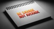 © David - The powerful inspirational message 'Be Savage Not Average' is displayed in fiery gradient text on a spiral-bound notepad with graph paper under a moody spotlight