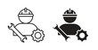 © Sara - Engineer icon for web and app. vector illustration eps