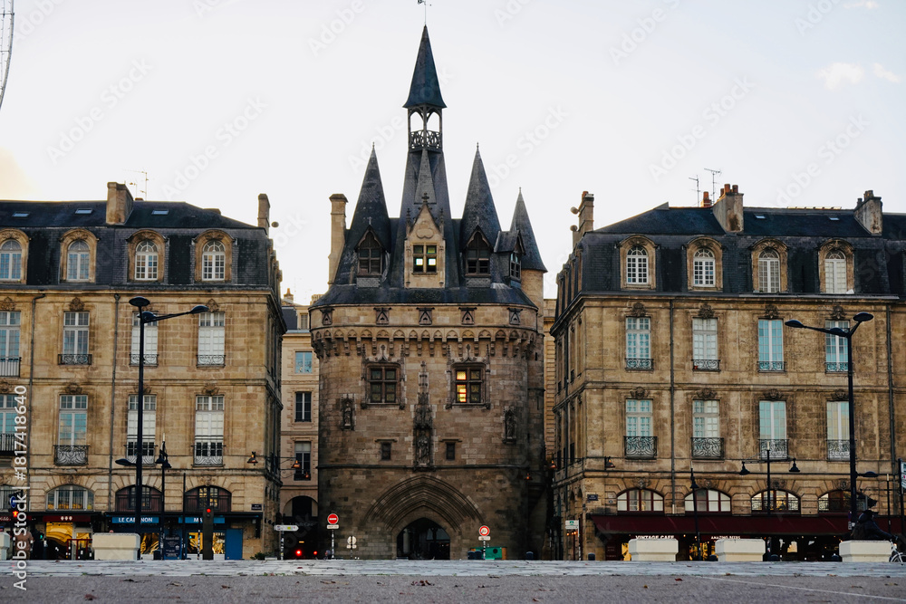 Majestic Gothic Architecture of a Historic Residential Building with ...