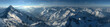 © john - large panorama sur une chaîne de montagne enneigées des Alpes suisses