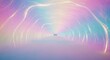 © Yanto - Iridescent Pathway: An Ethereal Tunnel of Pastel Hues and Luminescent Light Streams