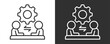© AGE - Teamwork Icon Set Vector Collection Isolated In Black And White