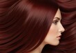 © Meow Creations - Breathtaking close up portrait of a woman with luxurious flowing auburn hair