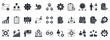 © San D - Workflow Icon Set. Contains Icons That Are Relevant For Business. Designed In Vector Glyph Style