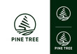 © nubikor - circle pine tree logo design vector concept