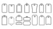 © Asma - Collection of vector outline label tag shapes for product design