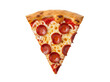© Sophie - Delicious pepperoni pizza slice isolated PNG, classic Italian fast food with mozzarella cheese and tomato sauce on transparent background