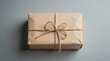 © Mujhid_Muneer - Gift present package wrapping kraft paper twine bow delivery surprise celebration birthday holiday christmas anniversary special