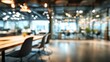 © hao - Blurred background of a modern business workplace. High quality