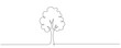 © dariachekman - Tree vector illustration in one continuous editable line drawing style. Editable stroke.