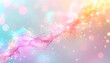 © LuckyStride - パステルカラーのネットワーク幾何学構造
