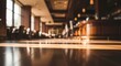© kagraphixion - Lounge interior with wooden floor and bokeh background